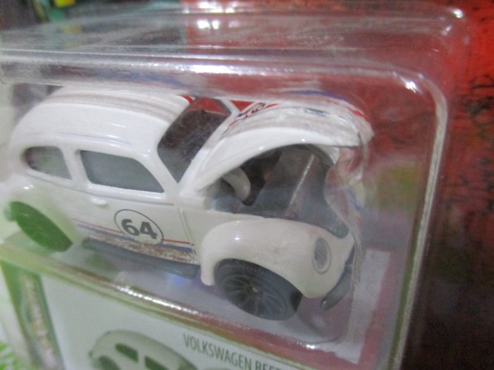 1風火輪多美火柴盒1:64合金車美捷輪小汽車復古盒裝車吊卡VW BEETLE RACING福斯金龜車白一百二十一元起標