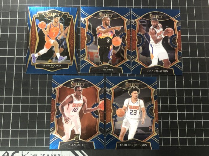 2020-21 Select Phoenix Suns隊卡5張 含 rc (Booker/Paul/Ayton)