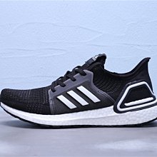 Adidas Ultra Boost 19 編織 黑白 透氣 休閒運動慢跑鞋 男女鞋 EH1014