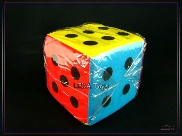 【樂達玩具】6吋(寸) (15公分)  海綿鈴鐺骰子 絨布骰子 泡棉骰子 #2366