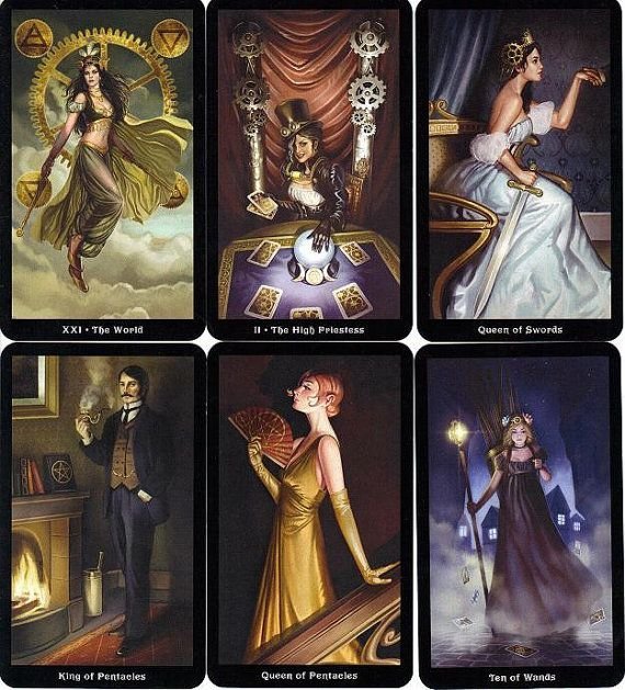 【預馨緣塔羅鋪】現貨正版蒸氣龐克塔羅The Steampunk Tarot Mini(迷你版)