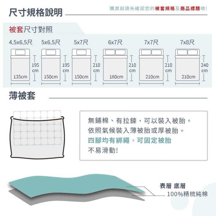 【精梳純棉32色】床邊故事台製精品/可訂製/風格自由~歡迎詢問_客製雙人特大7X8尺_薄被套