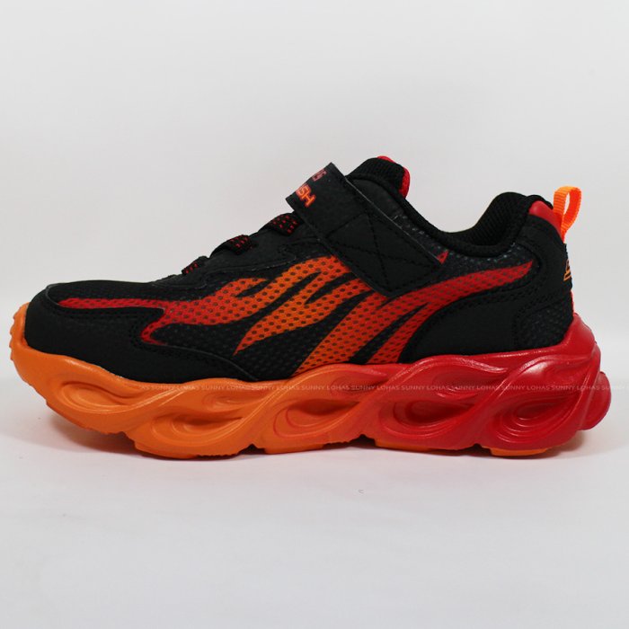 特價 (D8) SKECHERS男童 童鞋 兒童運動鞋  THERMO-FLASH 燈鞋 400103LBKRD