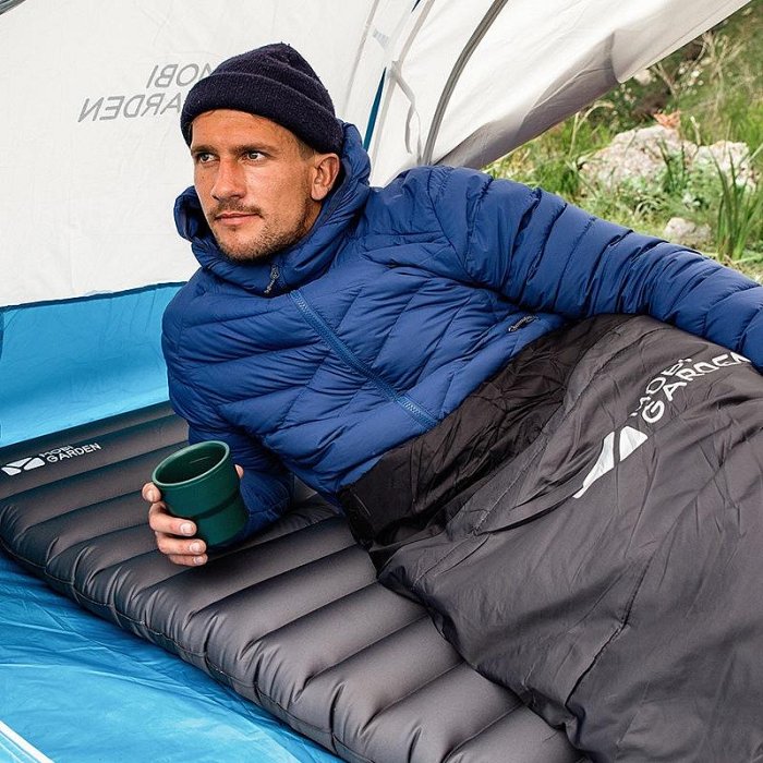 MOBI 露營單人雙人充氣床墊  戶外露營床  9cm加厚充氣床  帳篷防潮墊   午休折疊床
