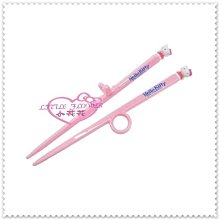 小花花日本精品♥ Hello Kitty 造型學習筷 /練習筷兒童筷子 粉色站姿 11145608