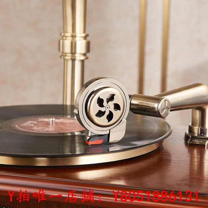 黑膠唱片圣利納復古留聲機美式實木黑膠唱片機歐式客廳家用落地老式電唱機復古