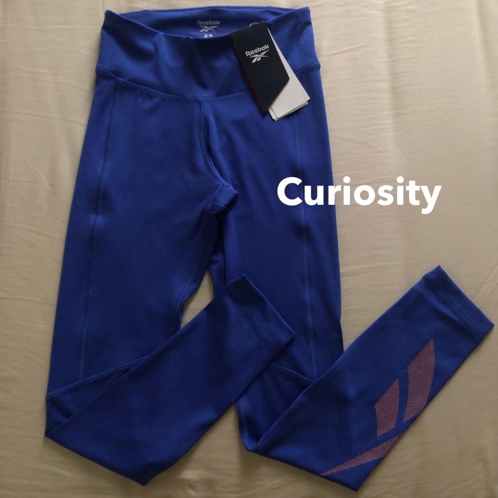 【Curiosity】Reebok 緊身長褲緊身褲貼腿褲Leggings 藍色 歐規XS $1980↘$999