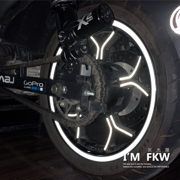 反光屋FKW ai1 ai-1 sport 反光爪貼+反光輪框貼紙 1車份 13色可選 aeon 防水車貼 電動車