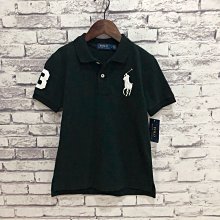 Maple麋鹿小舖 美國購買 童裝品牌POLO RALPH LAUREN 男童黑色大LOGO短袖POLO衫＊( 現貨 )