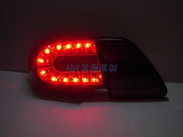 ~ADT.車材.車材~~ TOYOTA ALTIS 2010 2011 2012 晶鑚薰黑C型LED尾燈一組6000