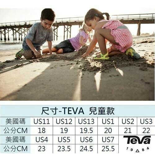 TEVA水陸兩用鞋 兒童 運動涼鞋 Manatee 戶外 護趾 機能 TV1019403CBLK 黑 size:12/18cm,  1/20cm