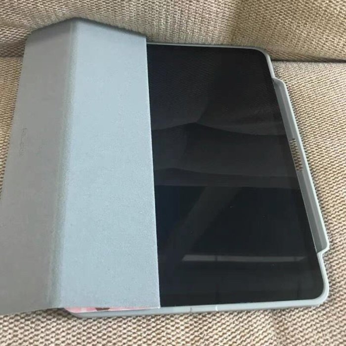 【 ANCASE 】iblason 2022 iPad Pro 12.9 吋 筆槽平板殼流紋粉金支架保護套保護殼