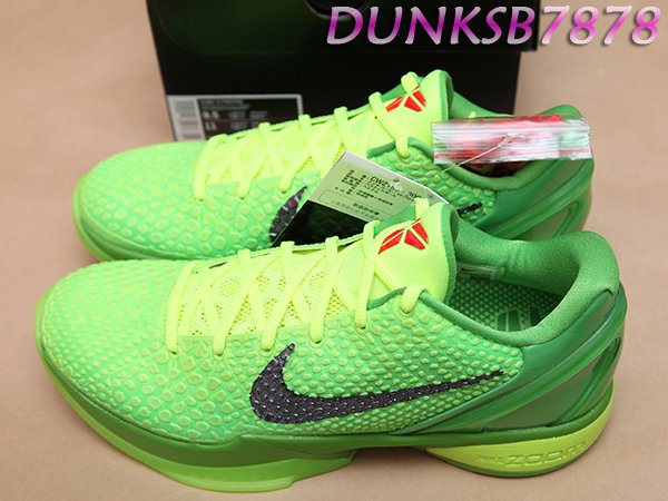 2020 NIKE KOBE VI 6 PROTRO GRINCH 青竹絲 ZOOM TURBO CW2190-300