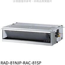 《可議價》日立江森【RAD-81NJP-RAC-81SP】變頻吊隱式分離式冷氣(含標準安裝)