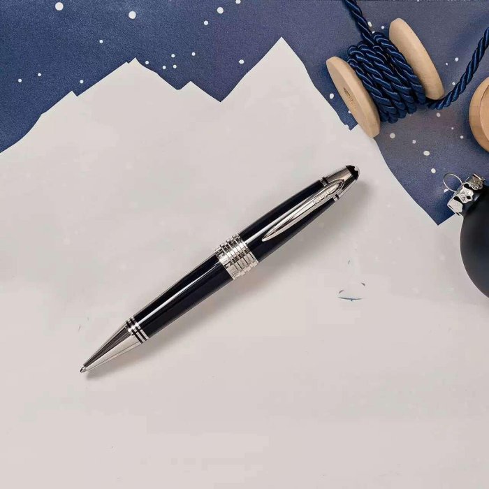 開學季送禮佳品 Montblanc 約翰JFK肯尼迪紀念款系列簽字筆 尊貴款 子夜黑 原子筆  附原廠盒子 說明書