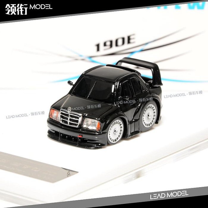 現貨|賓士蛋蛋車 190E EVO II Q版 ArtWork 1/64 黑車模型 EGG