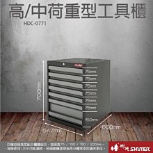 樹德 SHUTER HDC重型工具櫃 HDC-0771