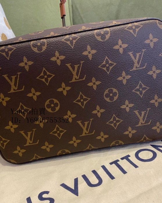 Simon二手正品  LV Neonoe LV 老花經典水桶包 M44887 焦糖色 經典百搭款  現貨