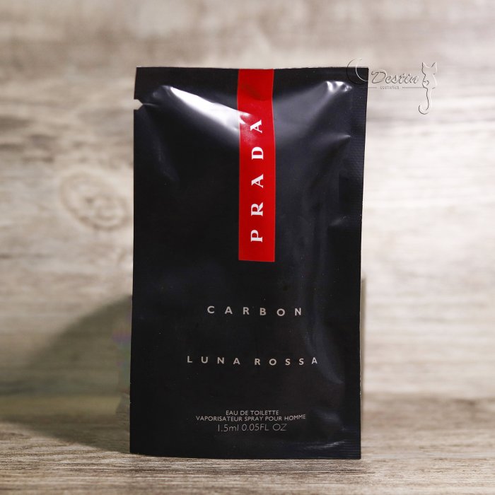 Prada 卓越勁黑 Luna Rossa CARBON 男性淡香水 1.5ML 可噴式 試管香水 全新 現貨