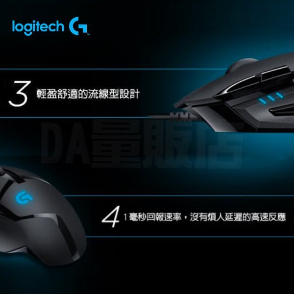 Logitech 羅技 G402 高速追蹤 電競滑鼠 有線滑鼠 光學滑鼠 電競 電玩 滑鼠 HYPERION FURY