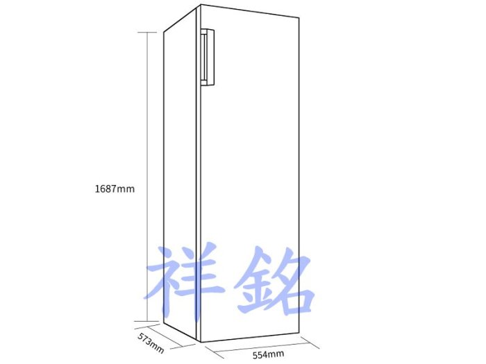 祥銘Whirlpool惠而浦193公升直立式冷凍櫃WUFA930S冰櫃取代WIF1193G請詢價