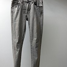 CA 日本品牌 UNIQLO 灰色仿舊刷紋 合身窄管 彈性低腰牛仔褲 29腰 一元起標無底價P631