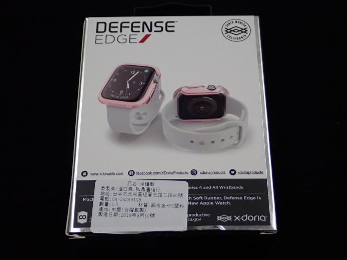泳 現貨 Apple Watch 40mm 44mm DEFENSE EDGE 刀鋒系列 ㄏ x-doria  錶殼