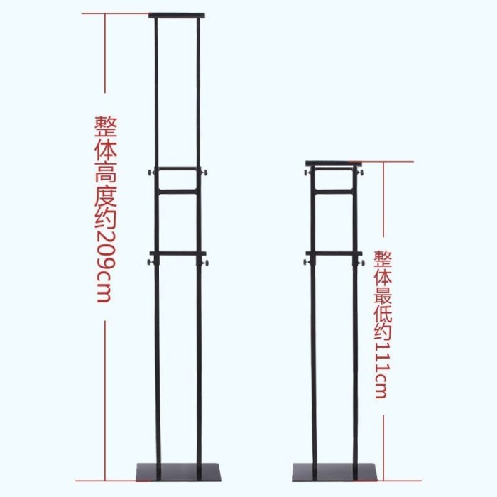 廣告展架加厚雙面展架掛畫架 商場展示架指示牌廣告架立式KT板支架海報~定價[購買請咨詢]