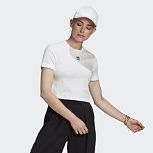 南◇2021 4月 ADIDAS ORIGINALS ADICOLOR 短袖 GN2803 白 短版 休閒短袖 女款