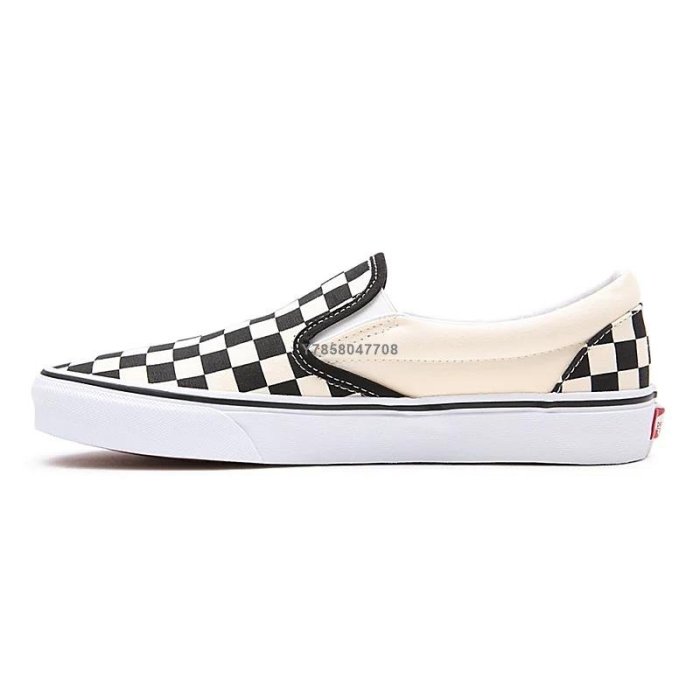 【正品】Vans Slip-On 黑白格子 懶人鞋 帆布鞋時尚休閒百搭滑板鞋 VN000EYEBWW男女鞋