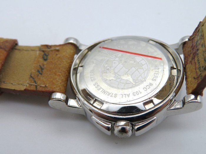 【精品廉售/手錶】義大利PRIMA CLASSE ALVIERO MARTINI 經典地圖 石英女腕錶/稀有*美品*