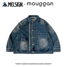 [NMR] 現貨 MELSIGN x mouggan 23 A/W 寬版鬚邊丹寧外套