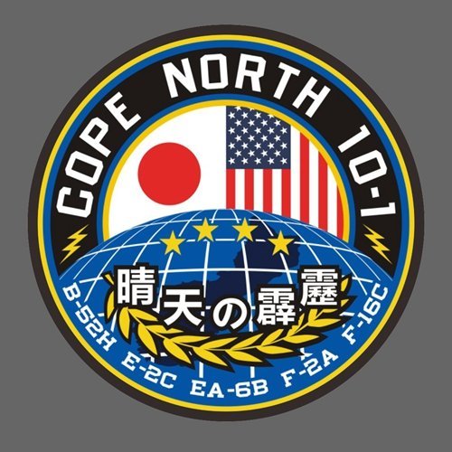 美日聯合行動 晴天霹靂 USAF COPE NORTH 10-1 貼紙 88mm