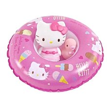 ♥小花花日本精品♥Hello Kitty 美樂蒂 酷洛米 大耳狗 大耳狗 三麗鷗充氣游泳圈公仔組  擺飾(泳衣款)