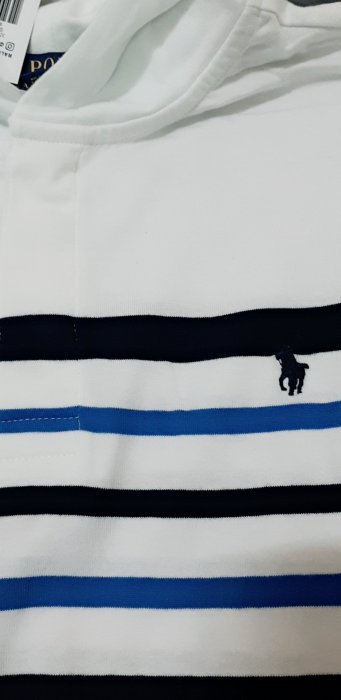 現貨 正品Ralph Lauren RL polo條紋帽T(青年版)