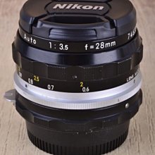 【台中品光攝影】NIKON 改AI 28mm F3.5 NIKKOR-H (28/3.5) 定焦 手動 #37810J