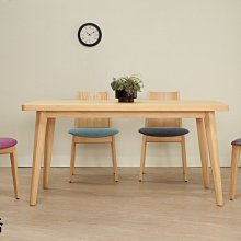 【設計私生活】絲帕4.3尺A級松木實木餐桌(免運費)B系列106A
