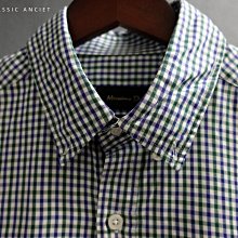 CA 西班牙品牌 Massimo Dutti 格紋 純棉 長袖襯衫 M號 一元起標無底價Q684