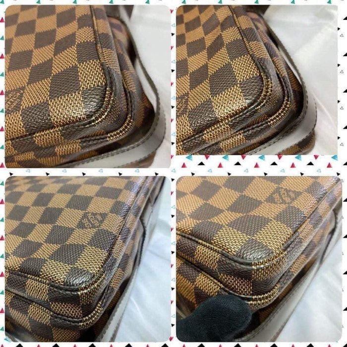 市場少見中古包 LV 格紋上開斜背郵差包 N45255 #商品9成5新、品項漂亮