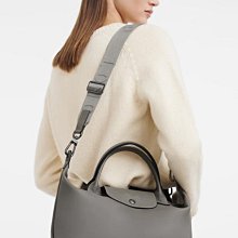 法國 Longchamp le pliage Xtra系列 2024新款字母寬肩帶1512羊皮手提包*附購證