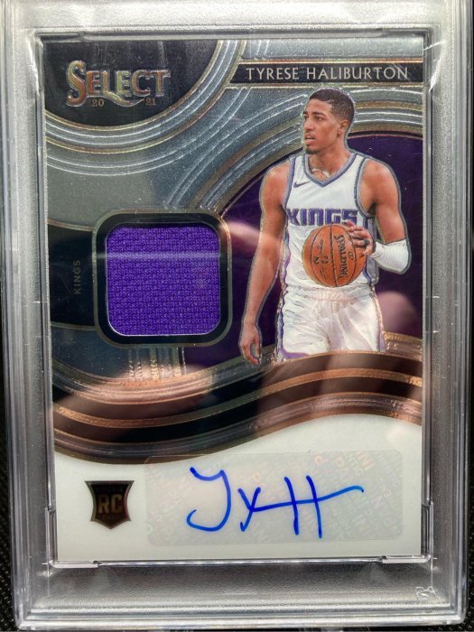 NBA 2020 Select Tyrese Haliburton Rookie Jersey Auto /199 PSA 9溜