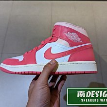 南🔥2023 11月 NIKE AIR JORDAN 1 MID 中筒 休閒 運動 女款 白粉 BQ6472-186