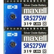 #網路大盤大# 日製 Maxell 公司貨 SR527sw(319)氧化銀電池 水銀電池 鈕扣電池 ~新莊自取~