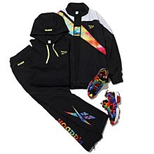 南 2022 2月 REEBOK x 日本 XLARGE 聯名 復古 風衣夾克 彩虹 黑色 渲染 GL8068 運動外套