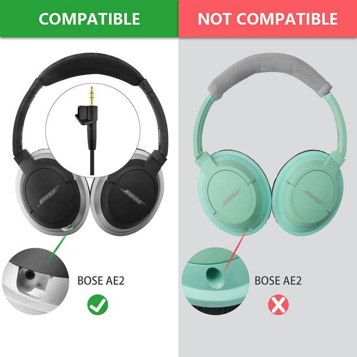 音頻線適用於Bose AE2 AE2i AE2w耳機更換線 2.5轉3.5
