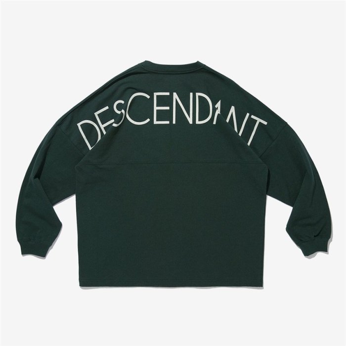 21SS DESCENDANT CETUS JERSEY LS 背後大LOGO 長袖T恤大學T DCDT