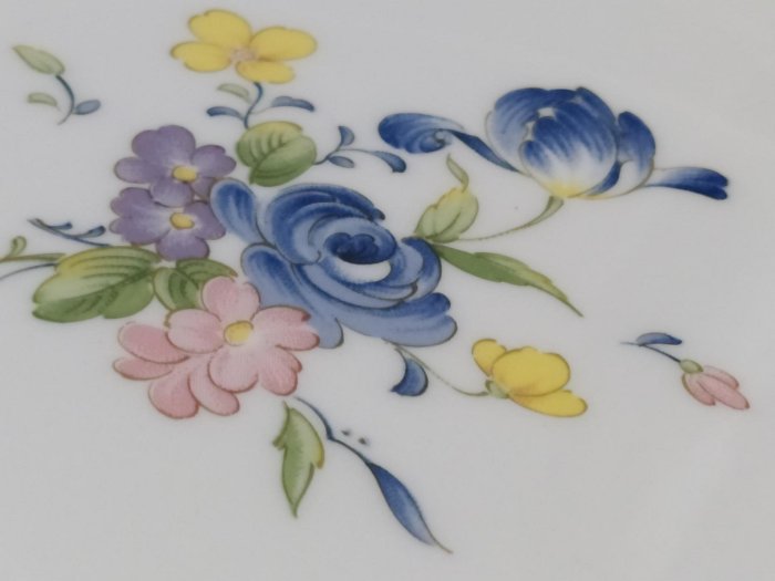 日本NIKKO藍紫花紋盤/2只合售