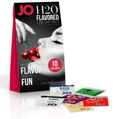 @美國JO＊JO H2O Flavored Lube Foil Gift Pack潤滑油鋁箔包(10入裝)3ML/入