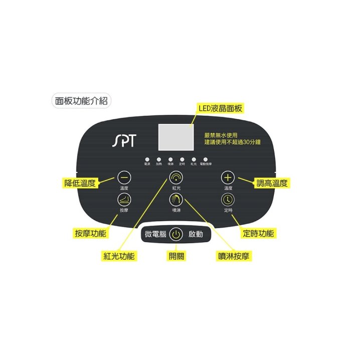 台南家電館~尚朋堂 SPT按摩足浴機 泡腳機 【SFT-3548】可定時定溫.電動滾輪