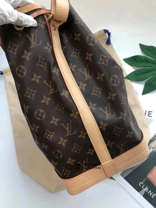 尚雅二手 LV 路易威登 Monogram Noé 原花 大水桶包 單肩包 M42224